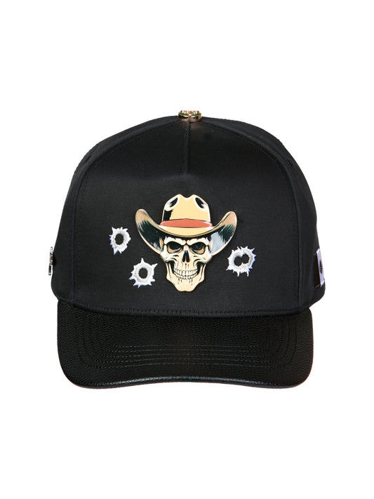 Black Skull Cowboy Cap -LM17000 4030
